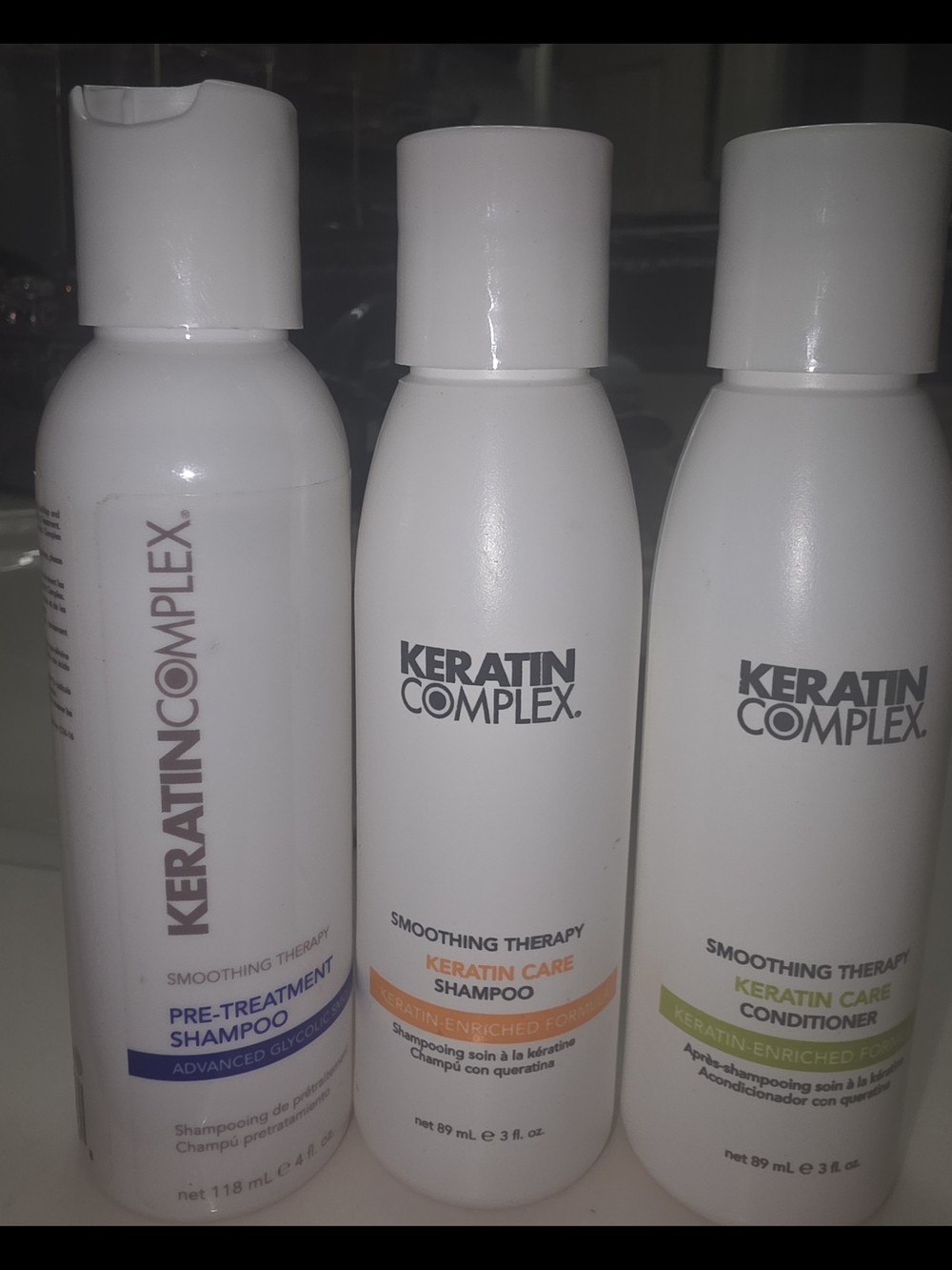 Keratin Complex Smoothing Therapy Keratin Care Shampoo - White